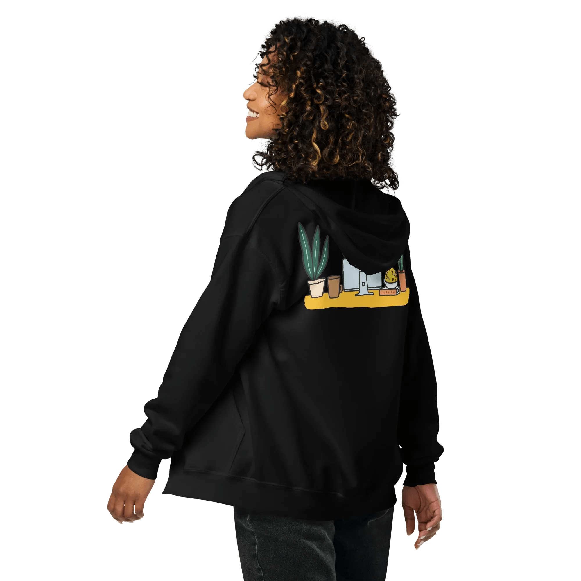 Hoodie - Jacke "happy dog working" - Hoodie - Jacke - flyliving