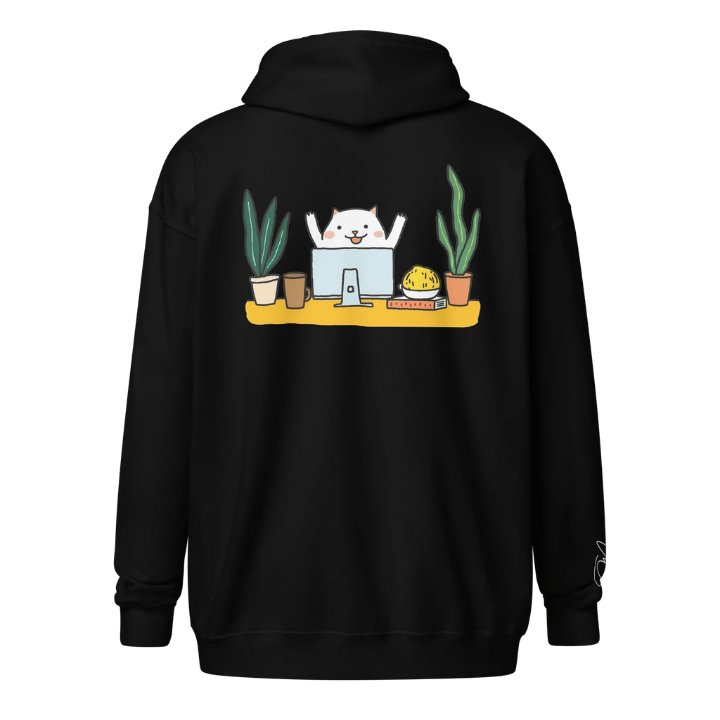 Hoodie - Jacke "happy dog working" - Hoodie - Jacke - flyliving