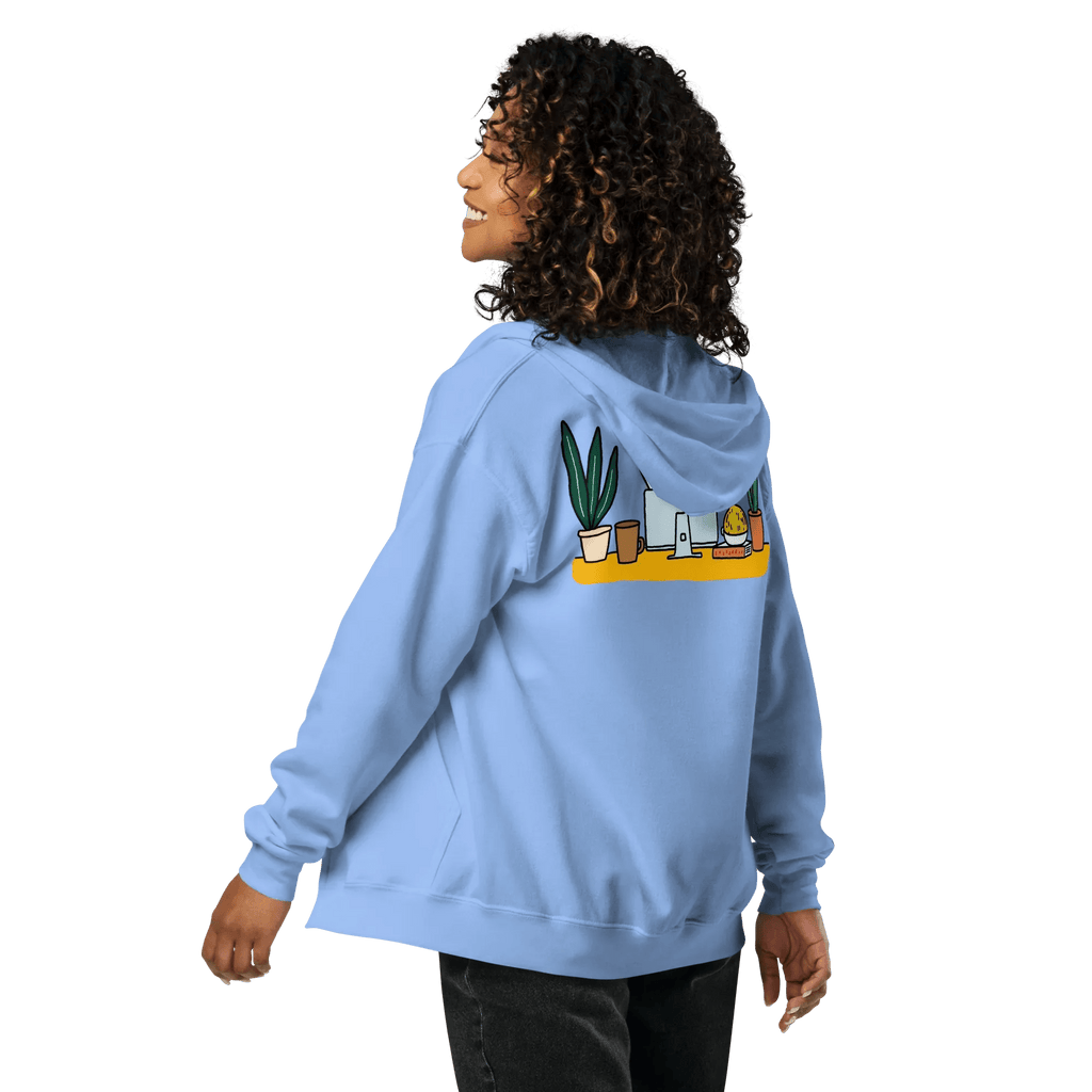 Hoodie - Jacke "happy dog working" - Hoodie - Jacke - flyliving