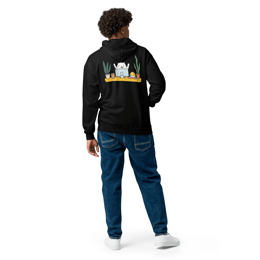 Hoodie - Jacke "happy dog working" - Hoodie - Jacke - flyliving