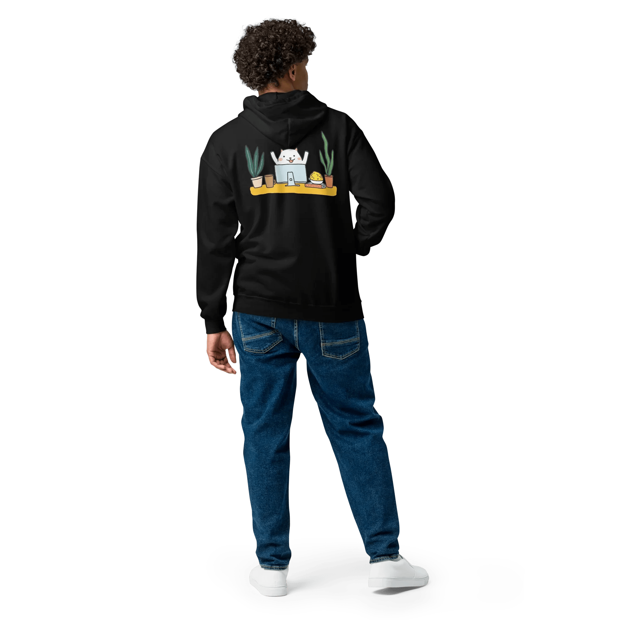 Hoodie - Jacke "happy dog working" - Hoodie - Jacke - flyliving