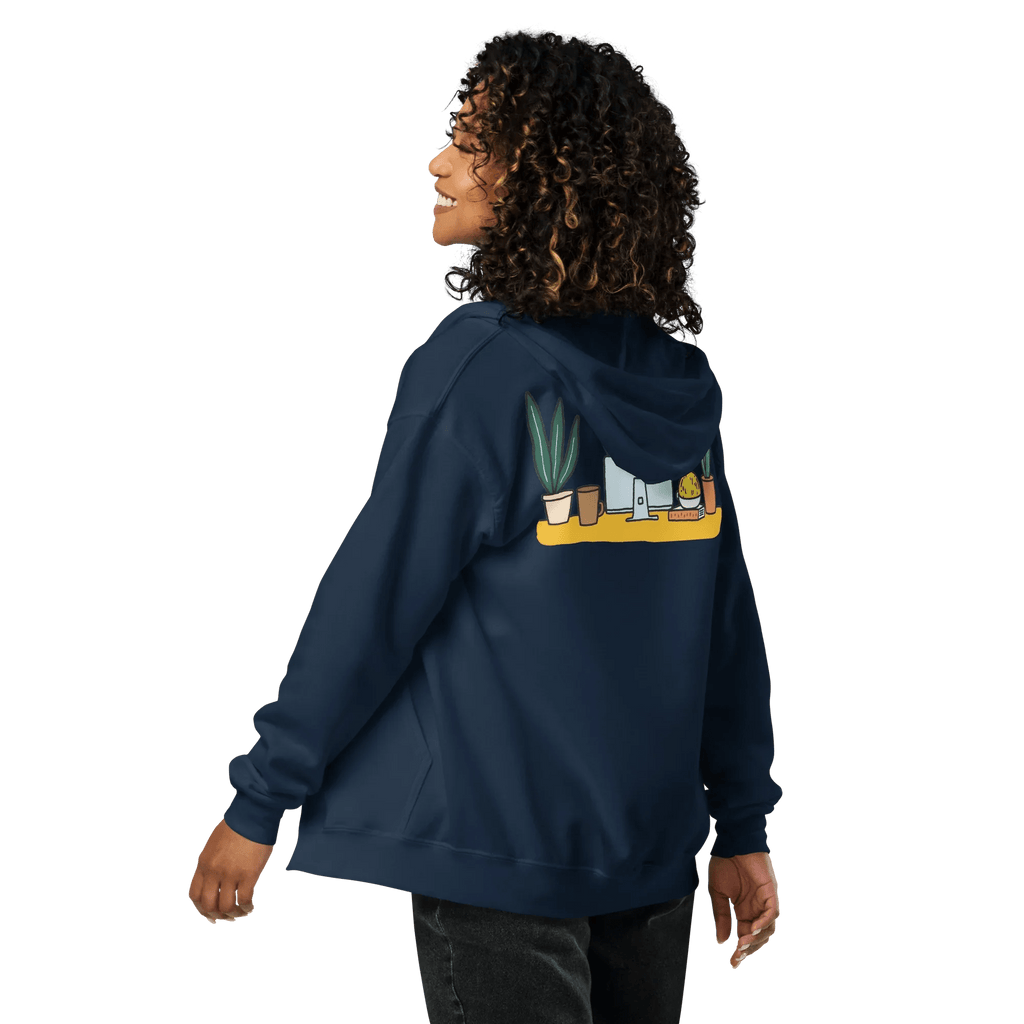 Hoodie - Jacke "happy dog working" - Hoodie - Jacke - flyliving