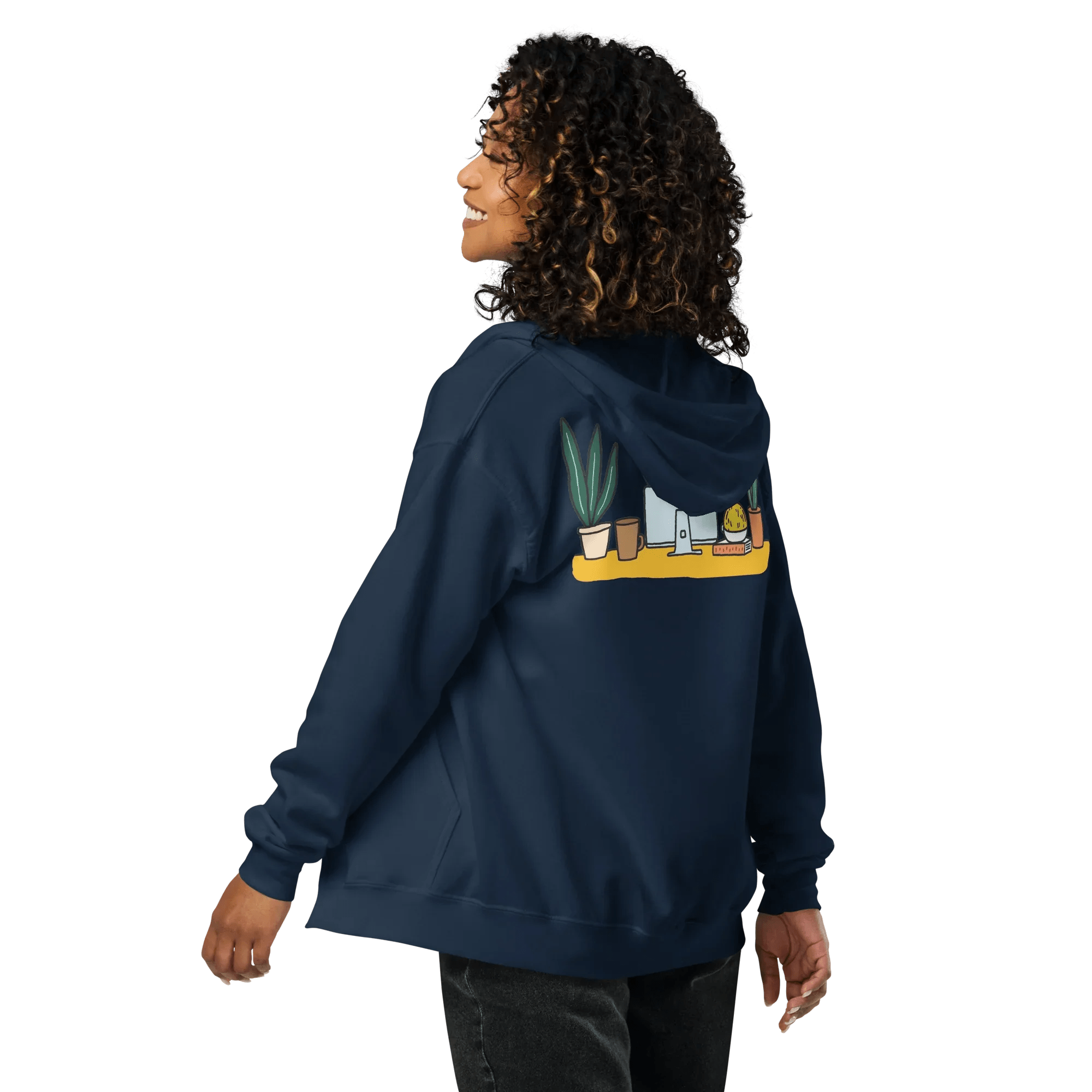 Hoodie - Jacke "happy dog working" - Hoodie - Jacke - flyliving