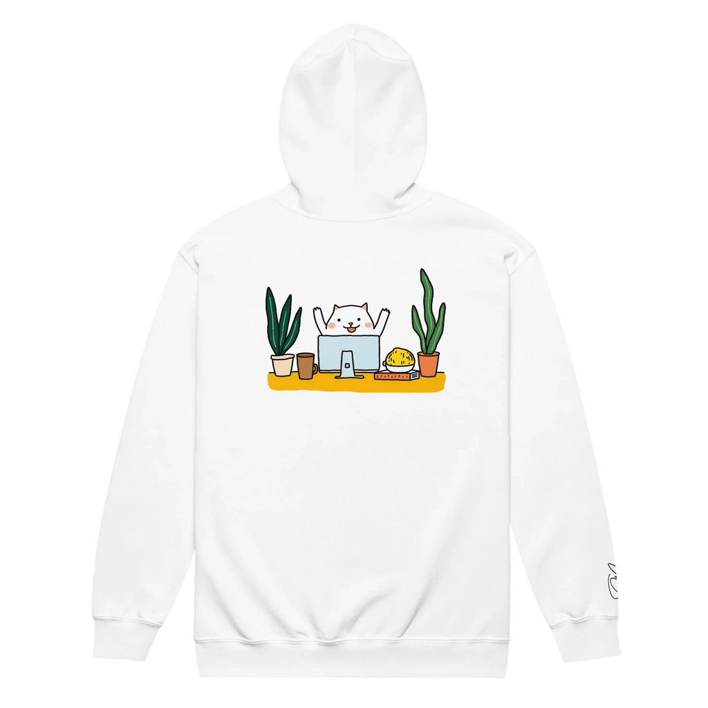 Hoodie - Jacke "happy dog working" - Hoodie - Jacke - flyliving