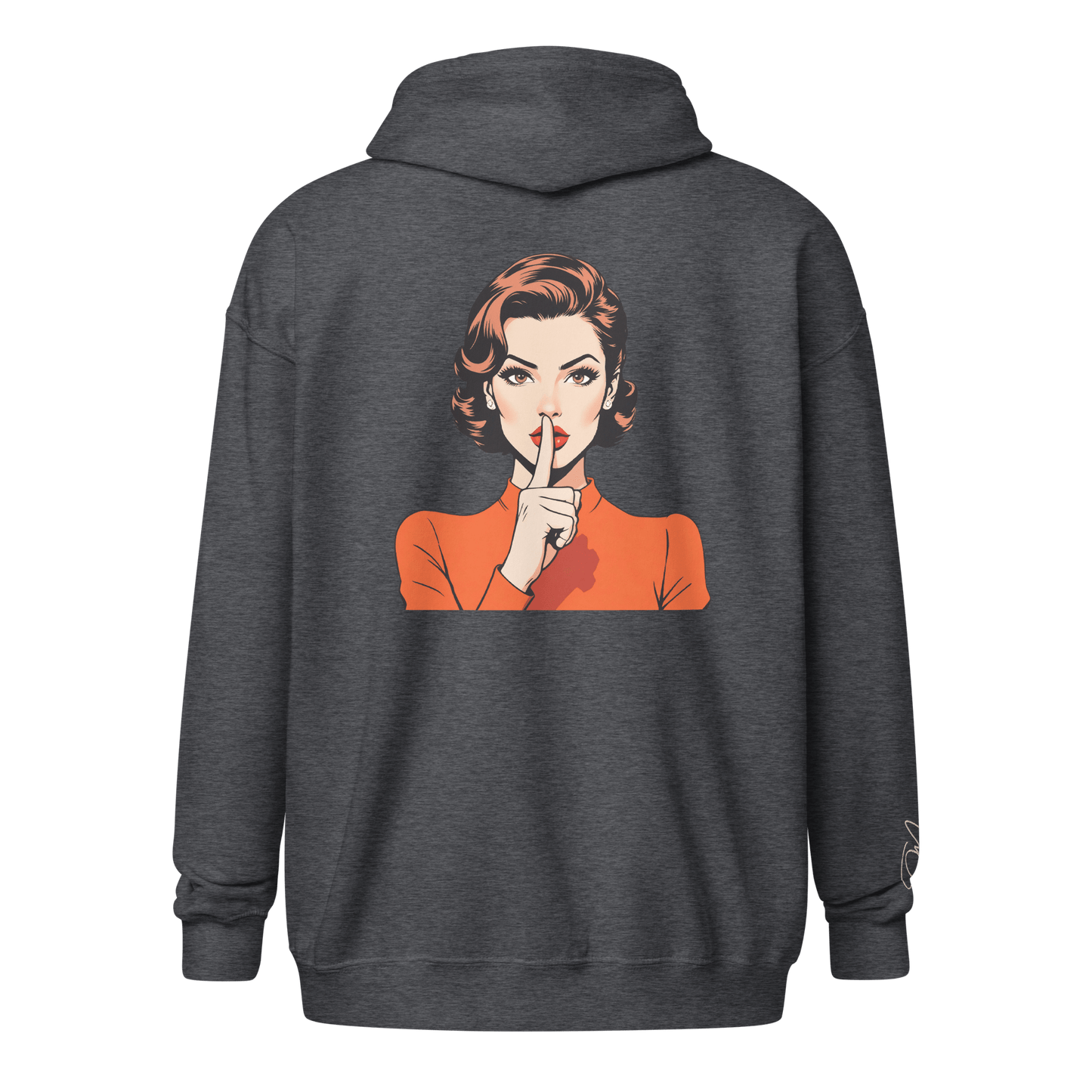 Hoodie - Jacke "shhh" - Hoodie - flyliving