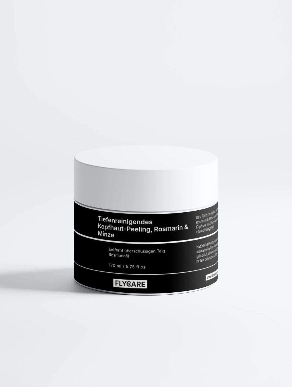 Tiefenreinigendes Kopfhaut-Peeling, Rosmarin & Minze﻿ von flycare