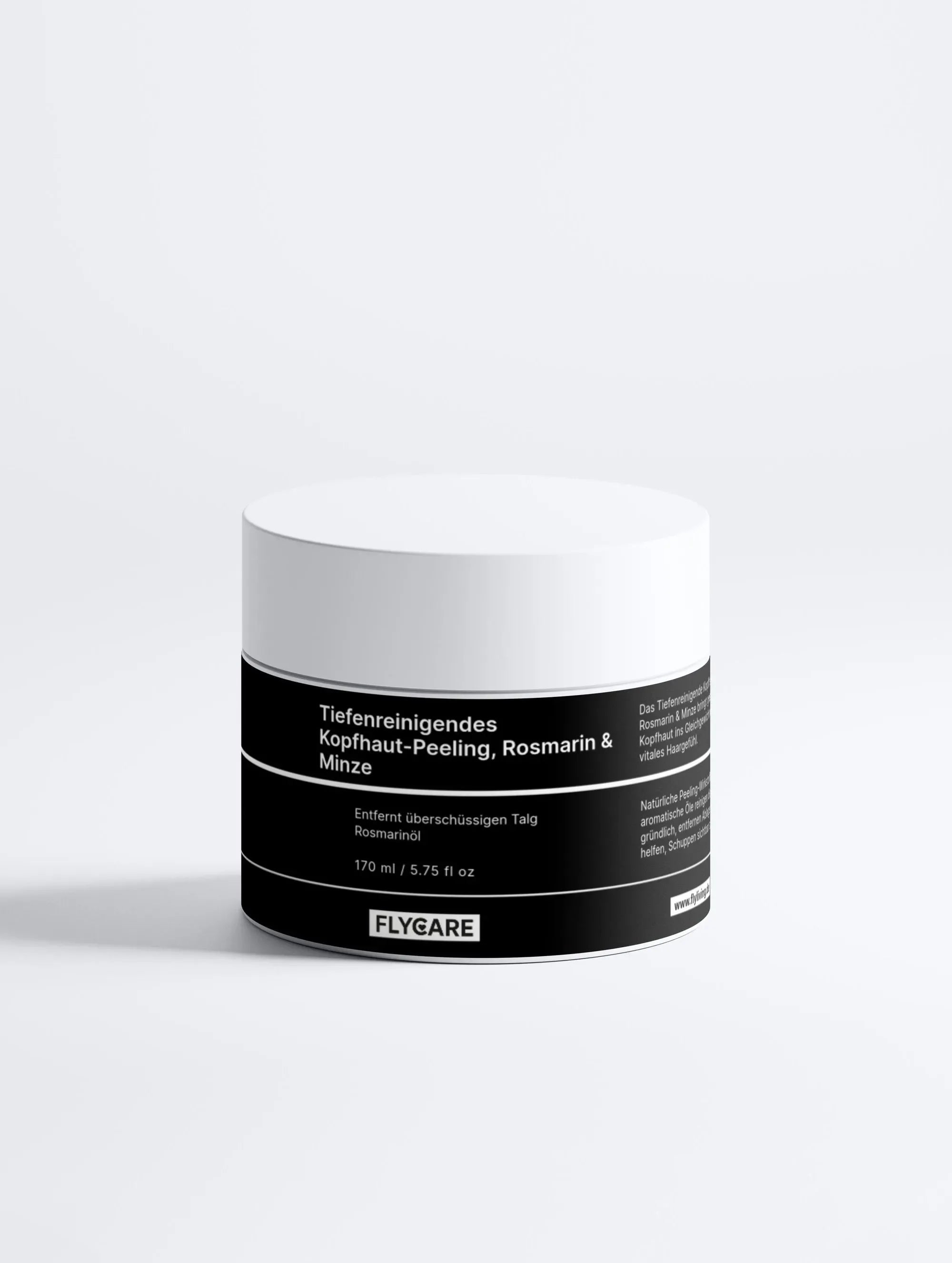 Tiefenreinigendes Kopfhaut-Peeling, Rosmarin & Minze﻿ von flycare
