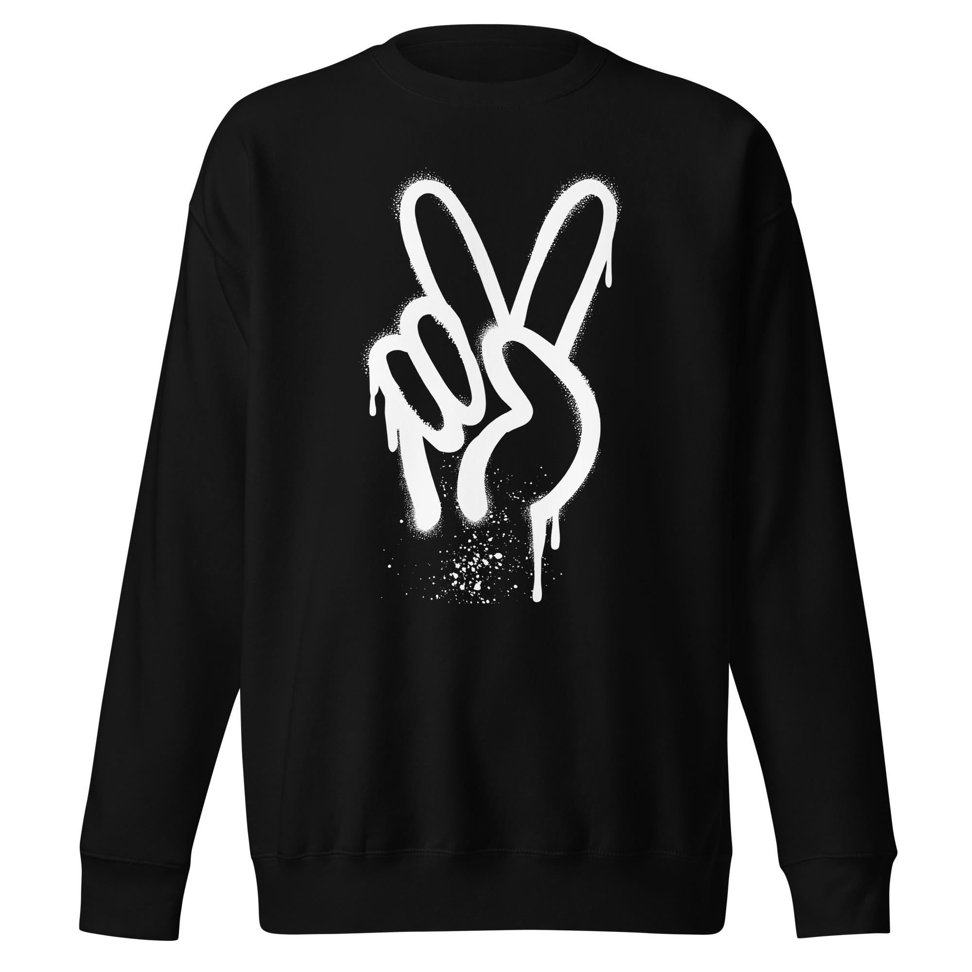 Pullover "Spray Peace", frontprint