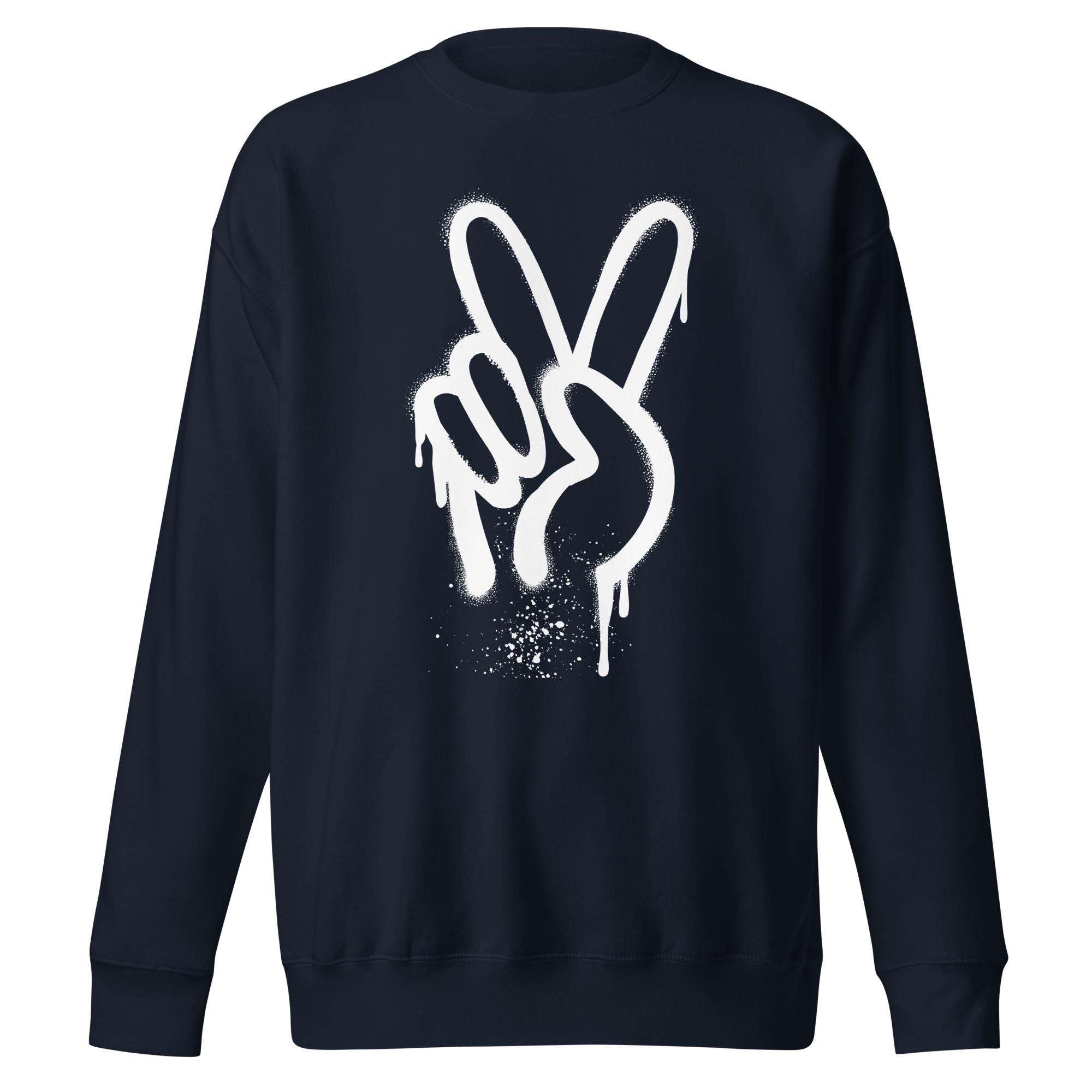 Pullover "Spray Peace", frontprint