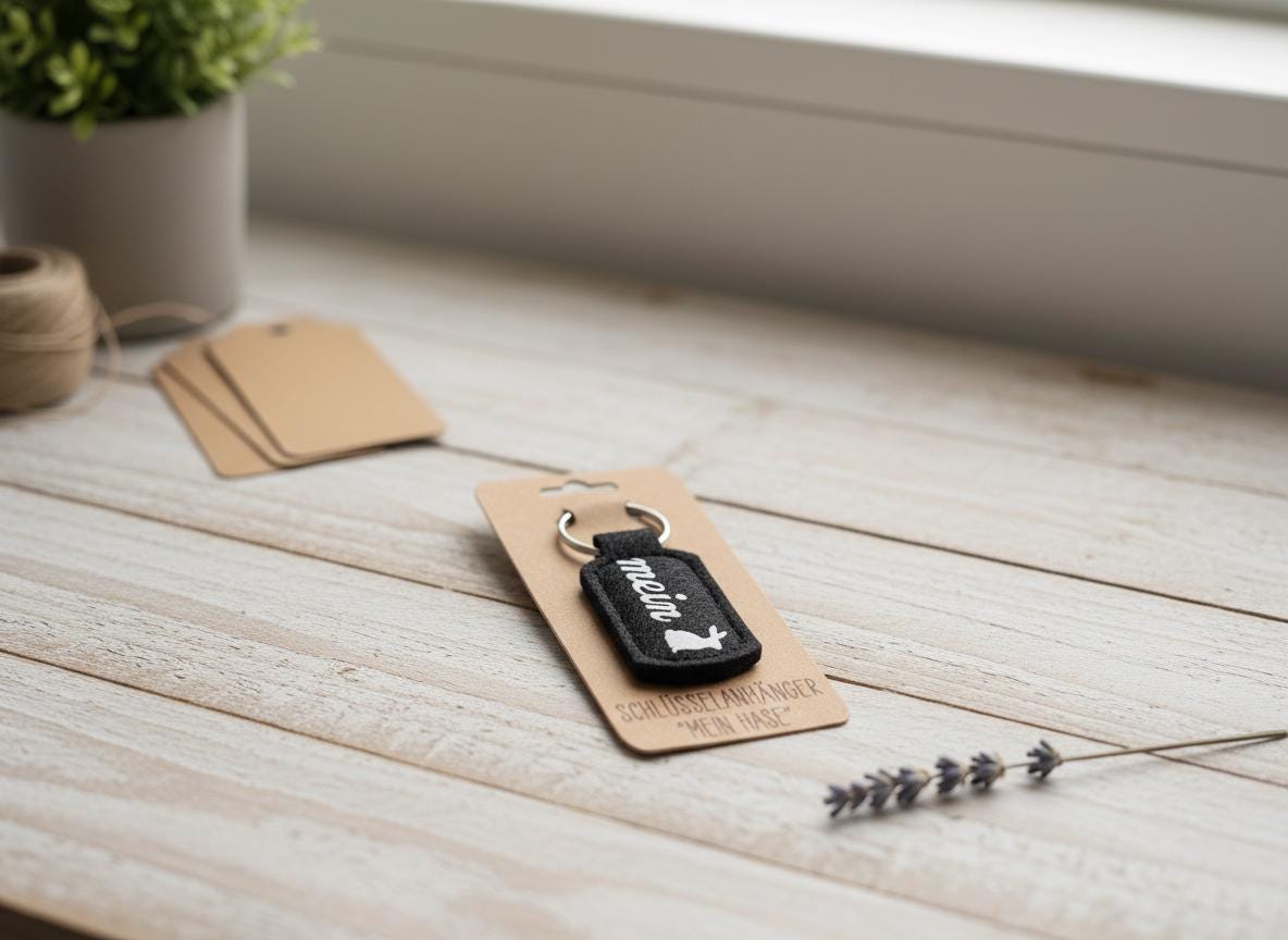 Schlüsselanhänger Filz | Handgemacht | Individuell bedruckbar | Verschiedene Motive | Geschenkidee | Robust & leicht