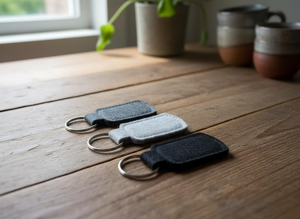 Schlüsselanhänger Filz | Handgemacht | Individuell bedruckbar | Verschiedene Motive | Geschenkidee | Robust & leicht