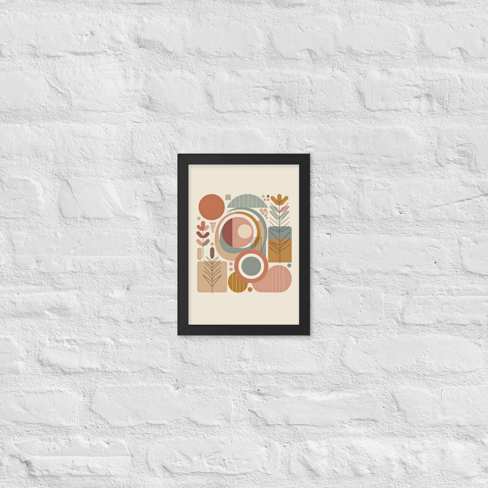 Gerahmtes Poster auf mattem Papier