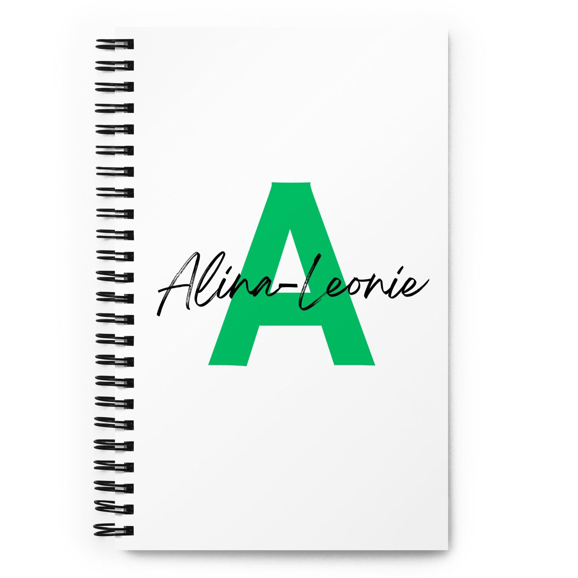 Personalisiertes Notizbuch mit Namen & Initiale – individuelles Journal, Geschenk für Kollegin, Lehrerin, Studium und Büro