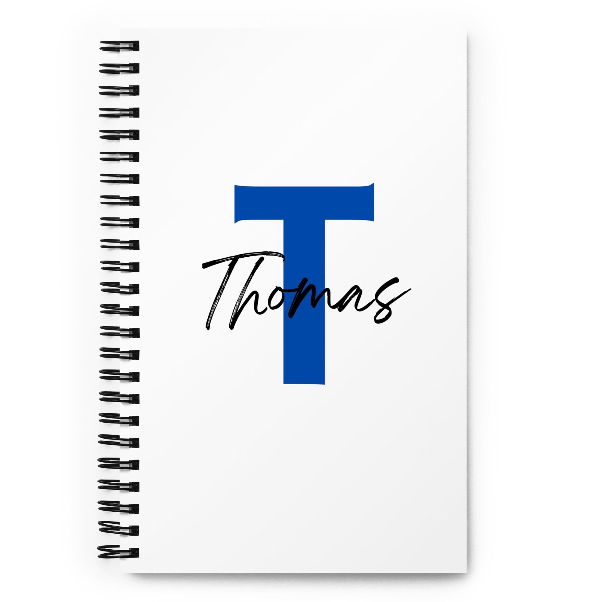Personalisiertes Notizbuch mit Namen & Initiale – individuelles Journal, Geschenk für Kollegin, Lehrerin, Studium und Büro