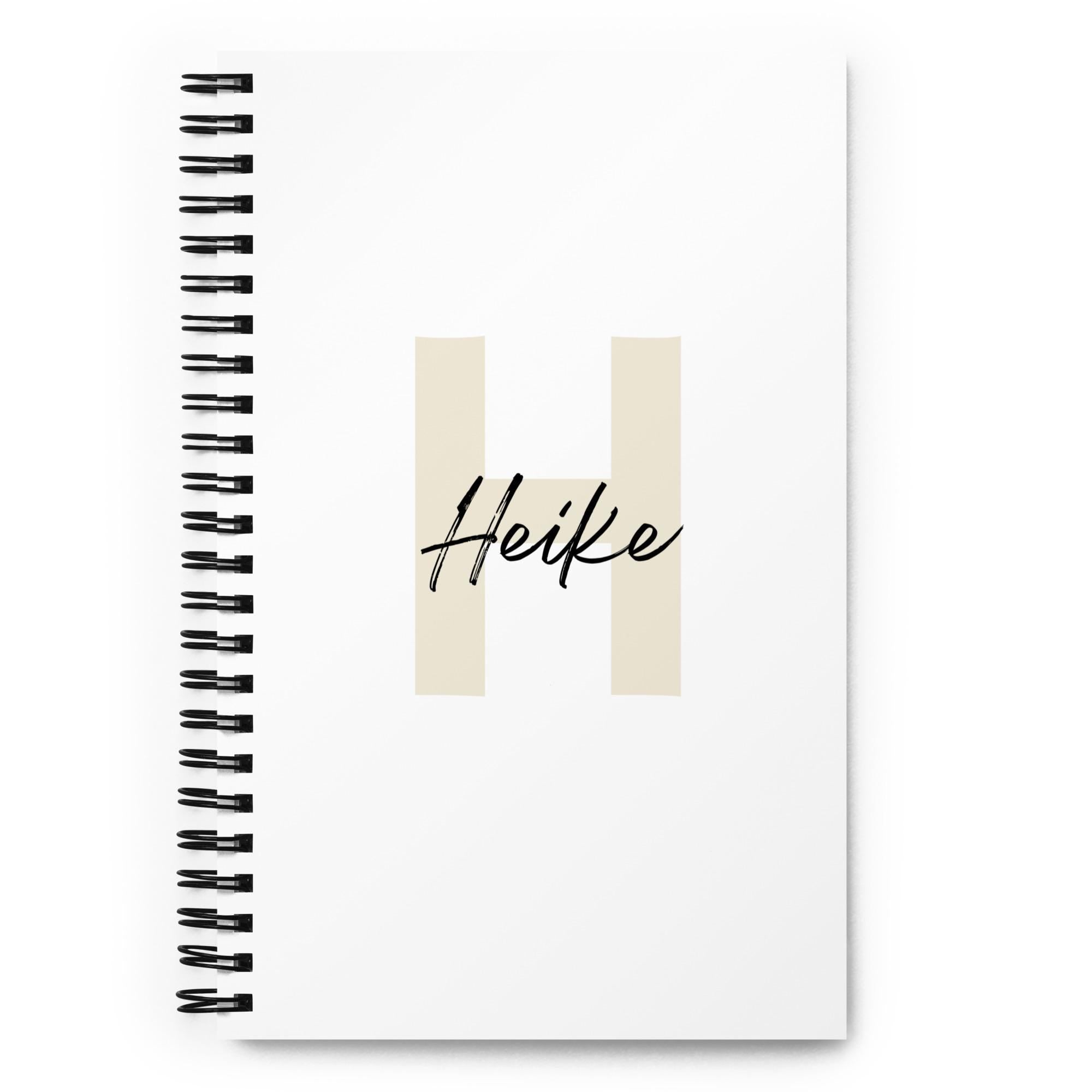 Personalisiertes Notizbuch mit Namen & Initiale – individuelles Journal, Geschenk für Kollegin, Lehrerin, Studium und Büro