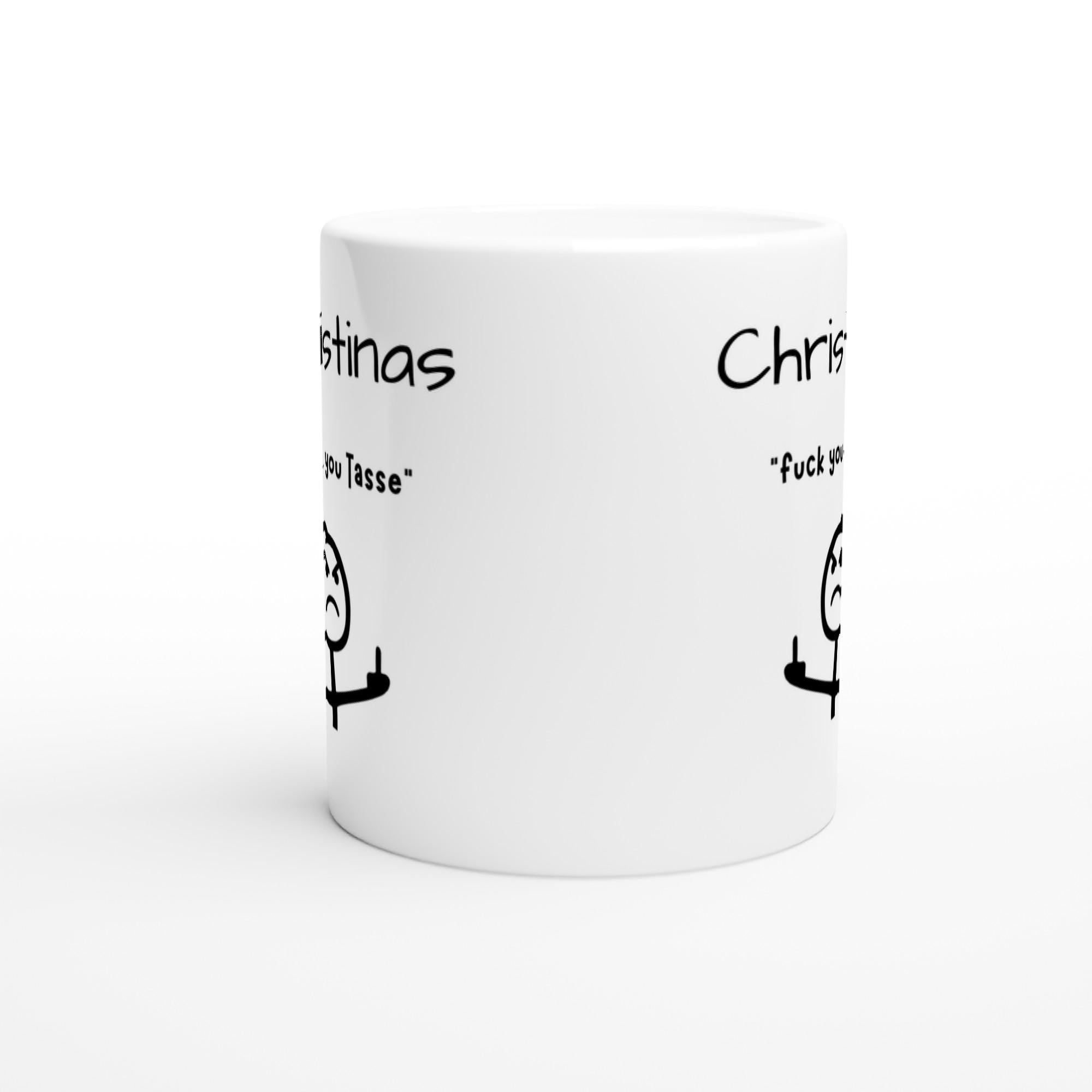 Personalisierte Tasse "f*ck you" – Lustige Kaffeetasse 325 ml, sarkastisches Geschenk für Kollegen & Freunde