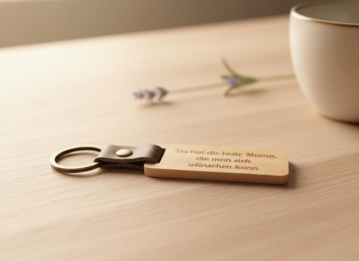 Schlüsselanhänger Holz Du bist die beste Mama / der beste Papa – personalisiertes Geschenk Eltern, Muttertag, Vatertag, Geburtstag, Name