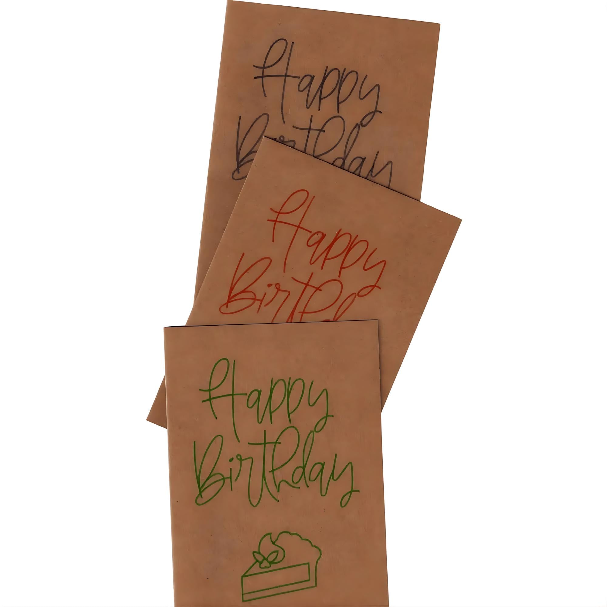 Minimalistische Geburtstagskarte | Handgezeichnetes Design | Einlegekarte | DIN A6 | Stilvolles Geschenk