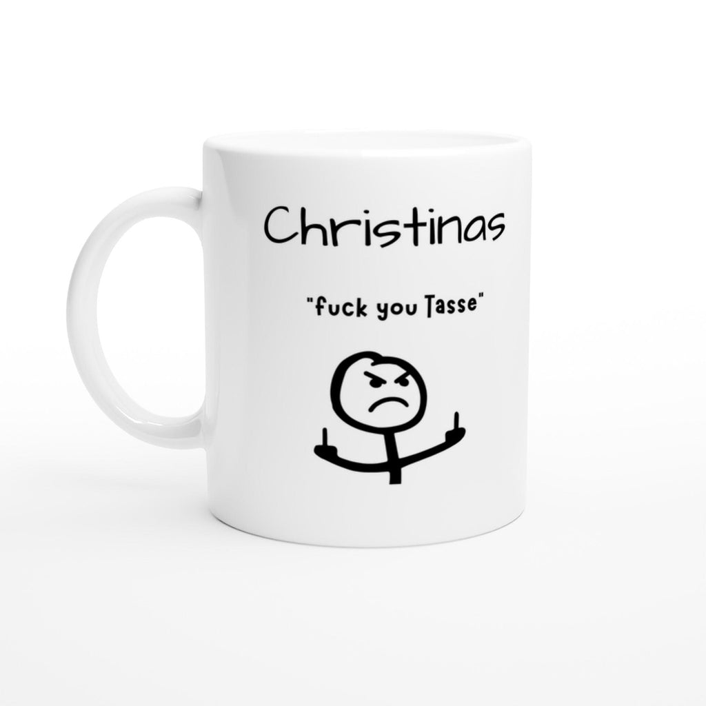 Personalisierte Tasse "f*ck you" – Lustige Kaffeetasse 325 ml, sarkastisches Geschenk für Kollegen & Freunde