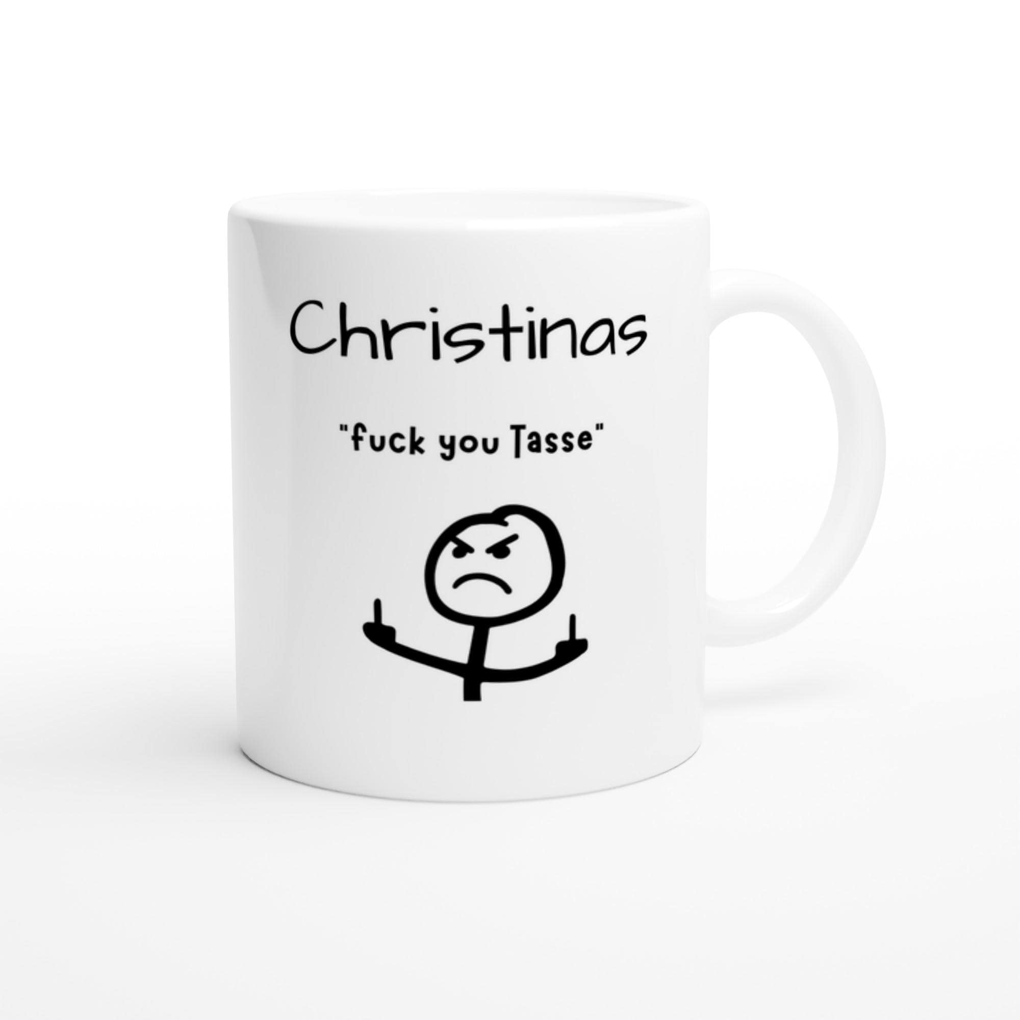 Personalisierte Tasse "f*ck you" – Lustige Kaffeetasse 325 ml, sarkastisches Geschenk für Kollegen & Freunde