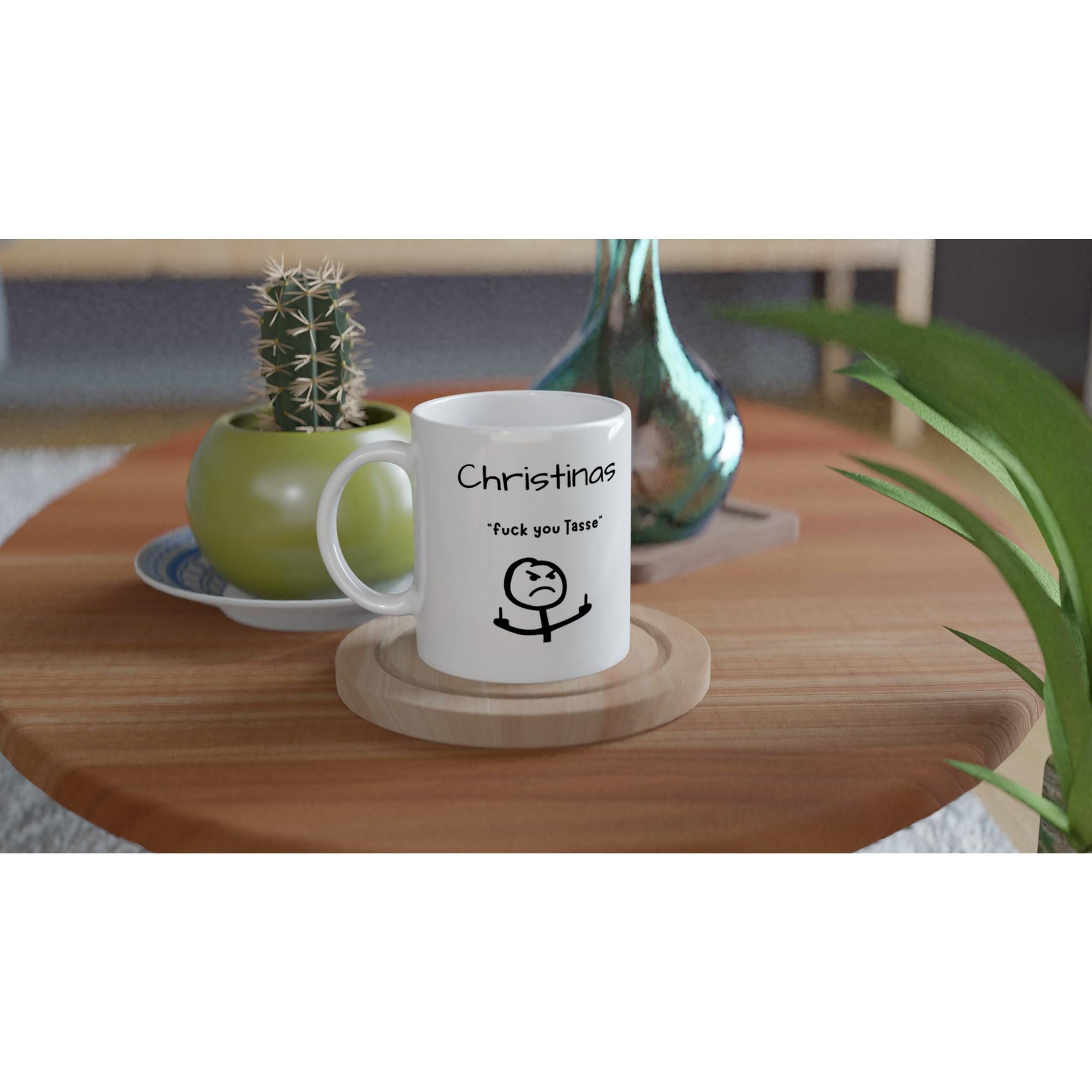 Personalisierte Tasse "f*ck you" – Lustige Kaffeetasse 325 ml, sarkastisches Geschenk für Kollegen & Freunde