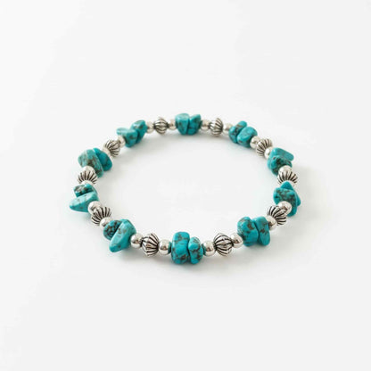 Armband mit Türkisen, handgemacht, Boho Stil, Schmuck, Geschenk für Frauen, Strand Accessoire, Sommer Mode