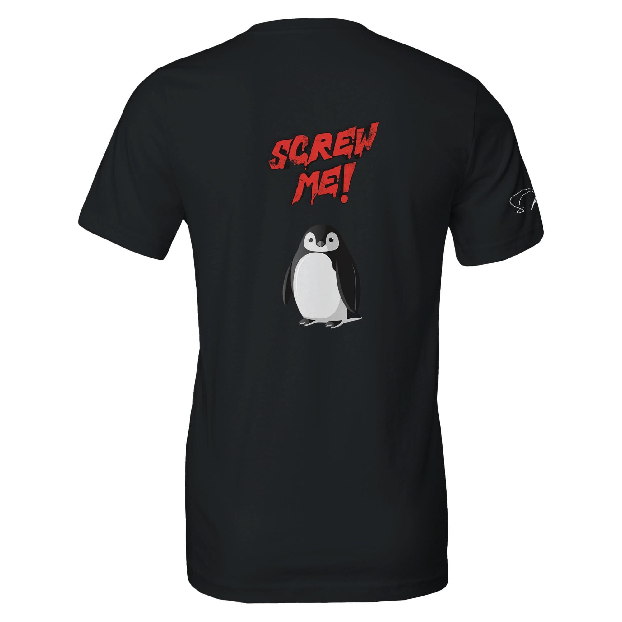 Unisex T-Shirt | Pinguin, Screw Me, moderne Streetwear, tolle Geschenkidee, Tiermotiv, sarkastisch