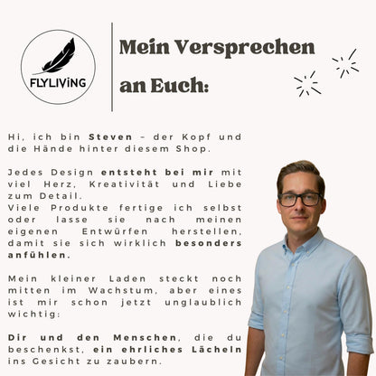Holz-Geschenkkarte „Mama“, handgefertigt und personalisierbar
