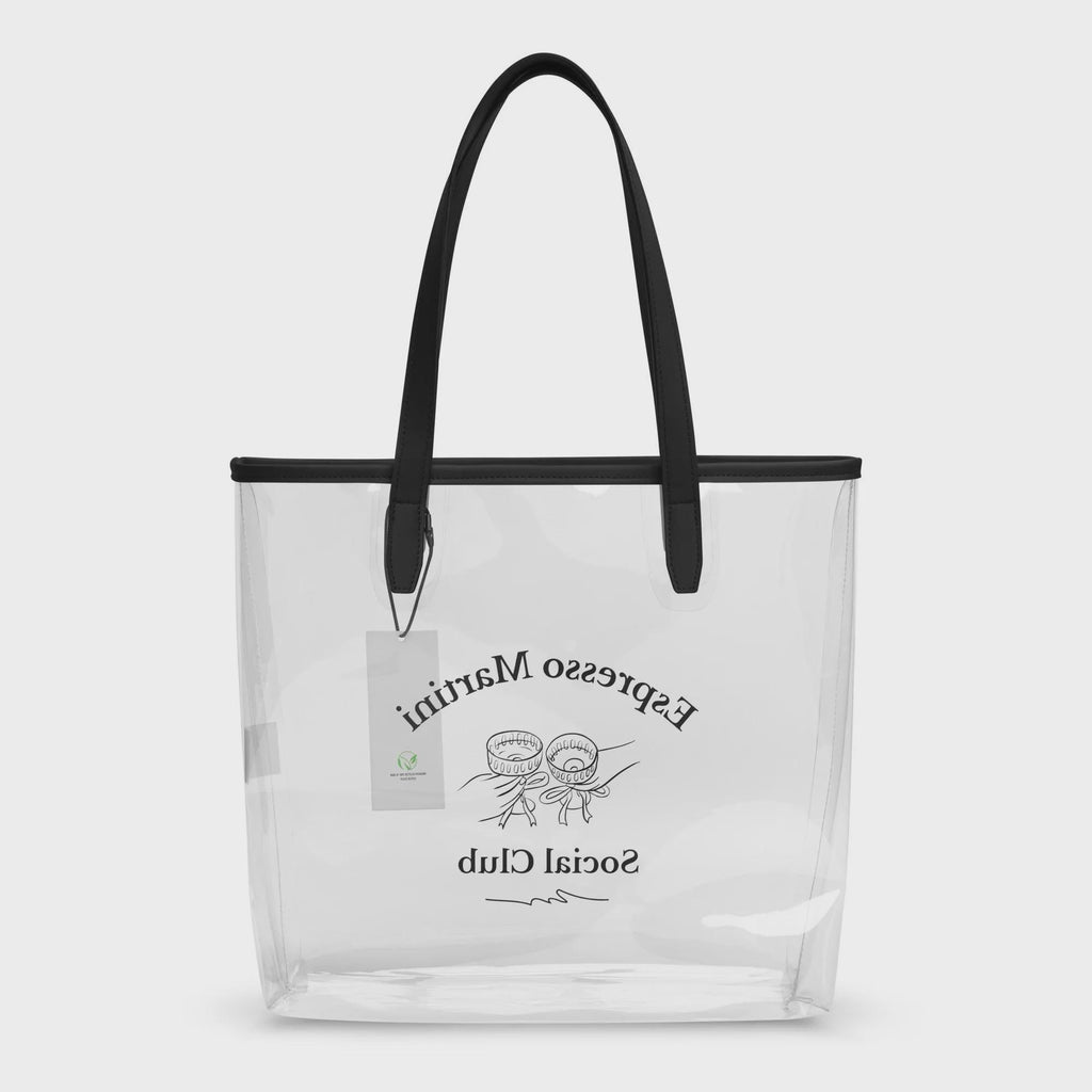 Durchsichtige Tasche „Espresso Martini Social Club“ – transparente Stadiontasche / Clear Bag