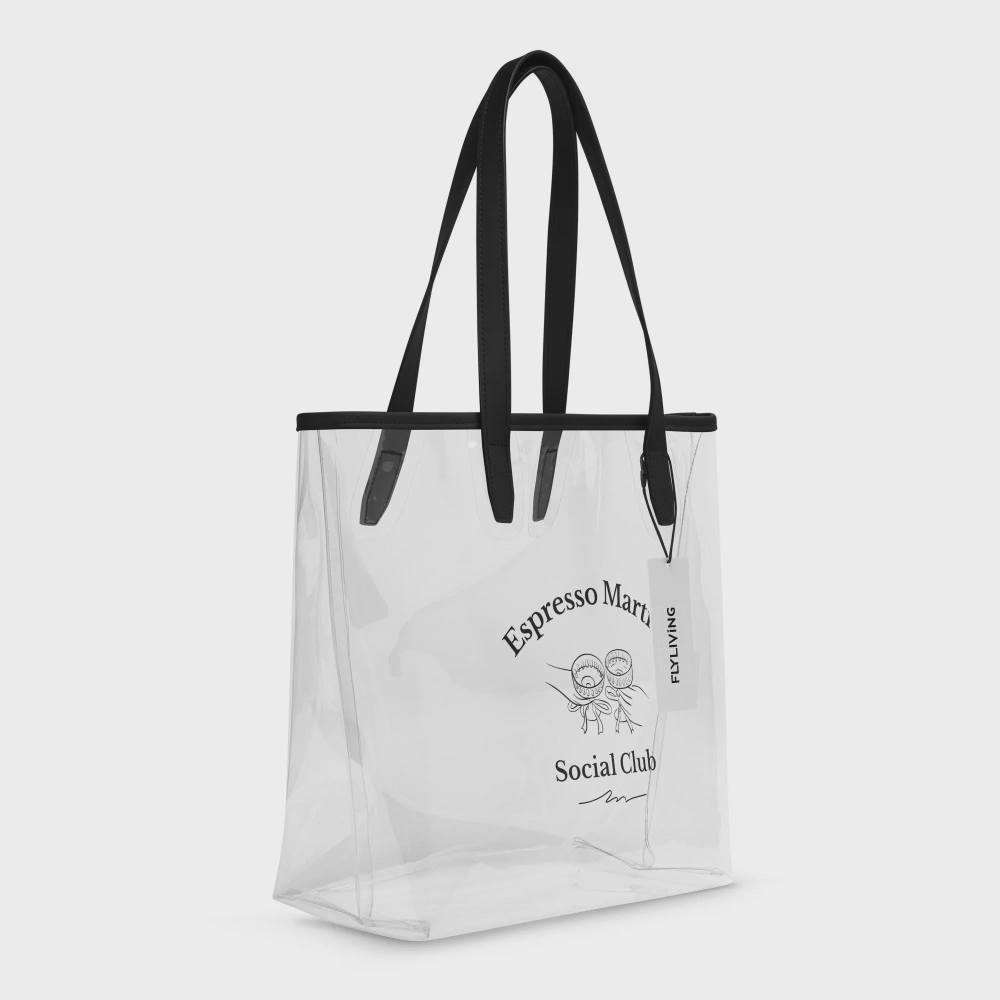 Durchsichtige Tasche „Espresso Martini Social Club“ – transparente Stadiontasche / Clear Bag