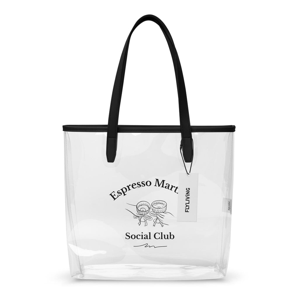 Durchsichtige Tasche „Espresso Martini Social Club“ – transparente Stadiontasche / Clear Bag