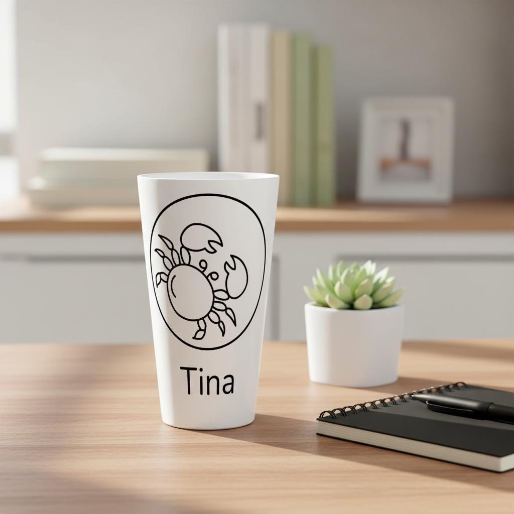Personalisierte Sternzeichen-Tasse | 500 mL Keramik | Name & Text, Geschenkidee, Astrologie
