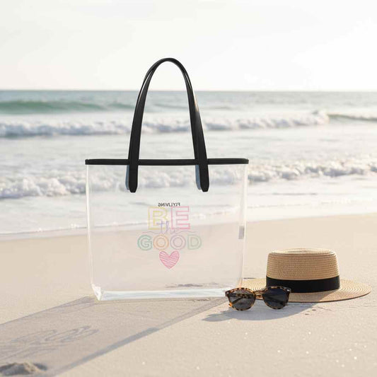 Be The Good Tragetasche | Durchsichtige Neon Tasche | Geschenk Festival Strand Konzert