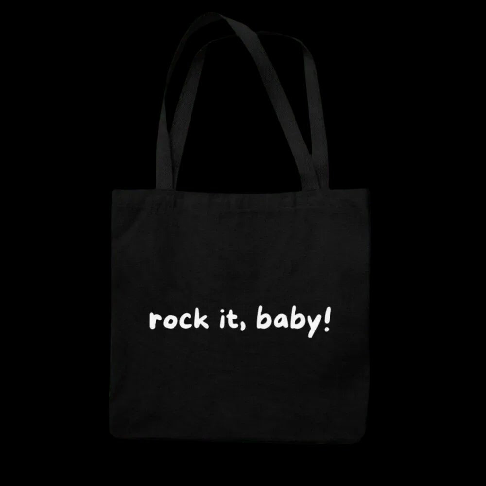 Jutebeutel "rock it, baby!", beige - Bag - flyliving
