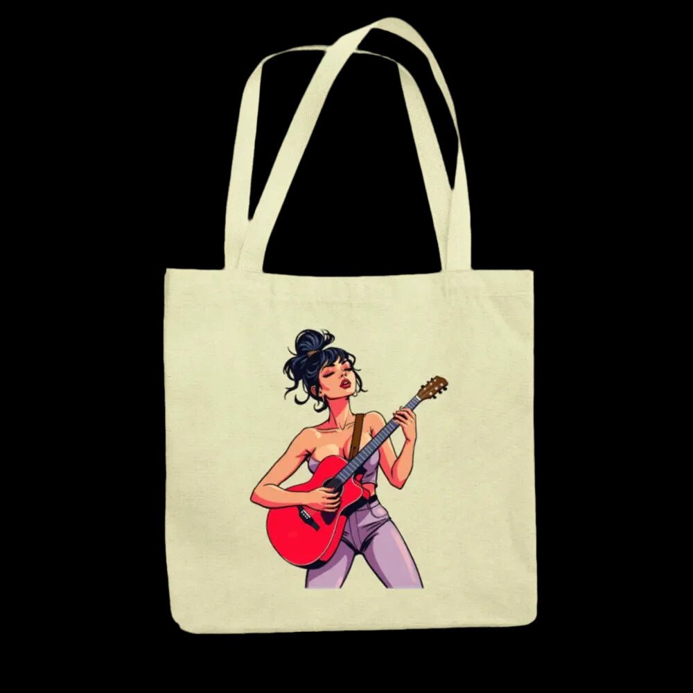 Jutebeutel "rock it, baby!", beige - Bag - flyliving