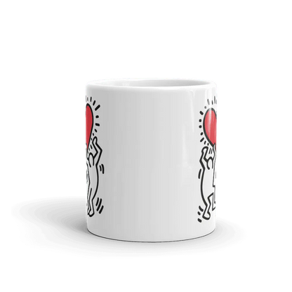 Tasse, Keith Haring, Untitled (Two Figures with Red Heart), 1987