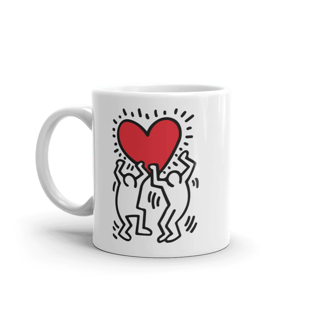 Tasse, Keith Haring, Untitled (Two Figures with Red Heart), 1987