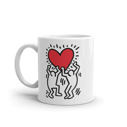 Tasse, Keith Haring, Untitled (Two Figures with Red Heart), 1987