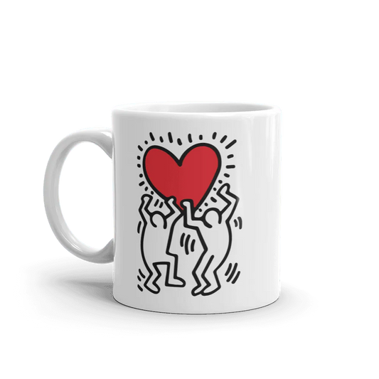 Tasse, Keith Haring, Untitled (Two Figures with Red Heart), 1987