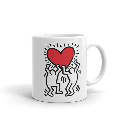 Tasse, Keith Haring, Untitled (Two Figures with Red Heart), 1987