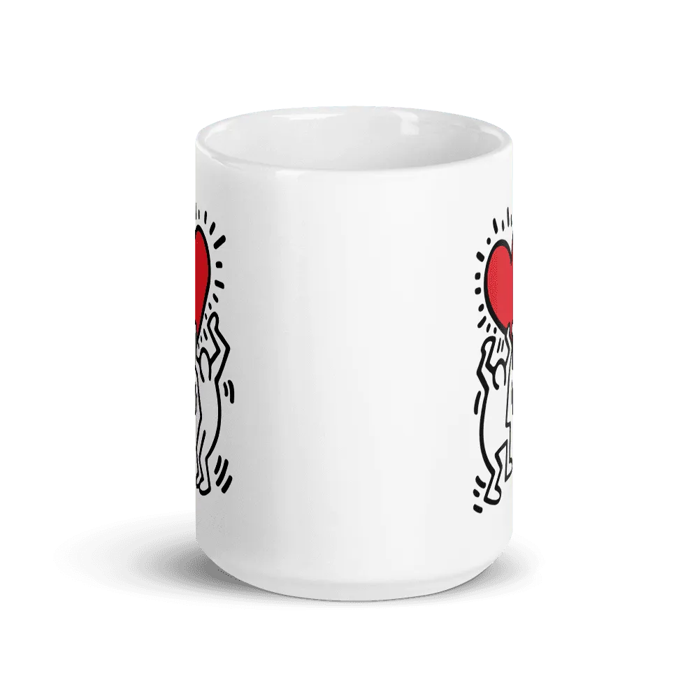 Tasse, Keith Haring, Untitled (Two Figures with Red Heart), 1987