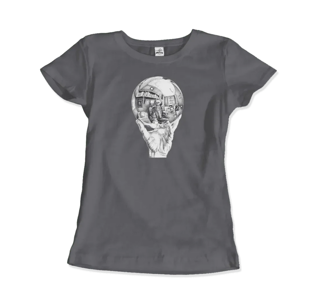 T-Shirt M.C. Escher Hand With Reflective Globe