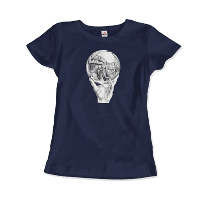T-Shirt M.C. Escher Hand With Reflective Globe