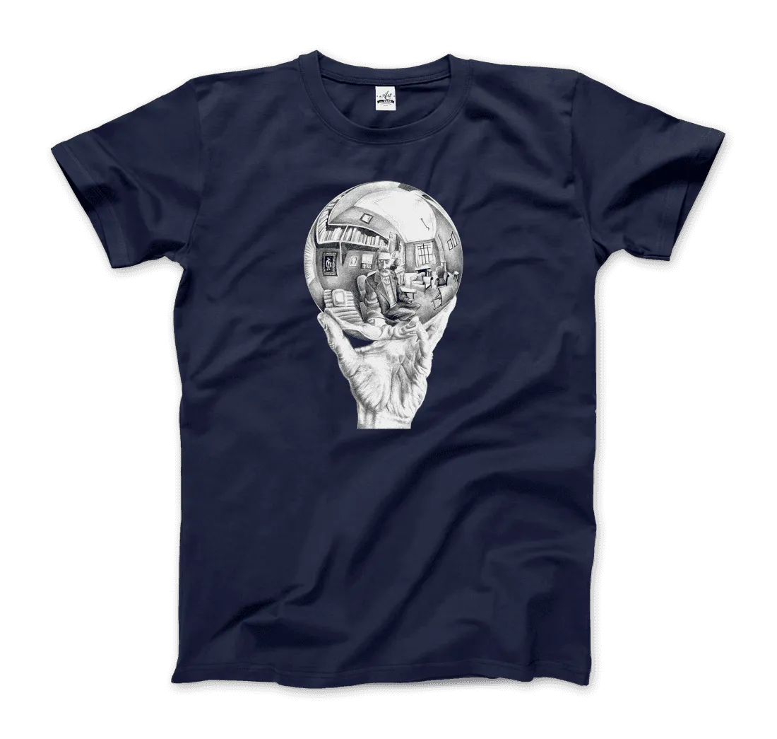 T-Shirt M.C. Escher Hand With Reflective Globe