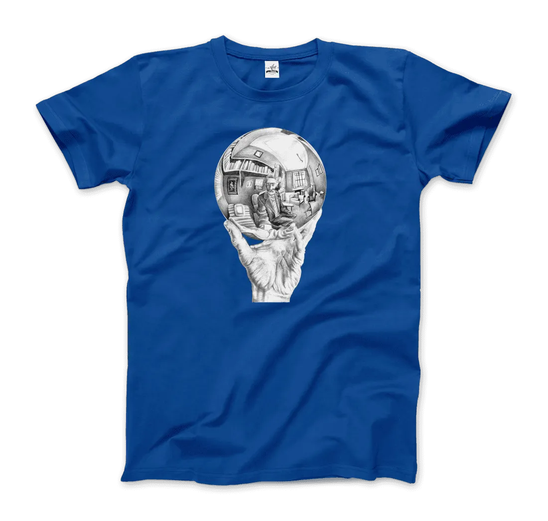 T-Shirt M.C. Escher Hand With Reflective Globe