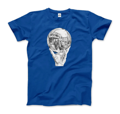 T-Shirt M.C. Escher Hand With Reflective Globe