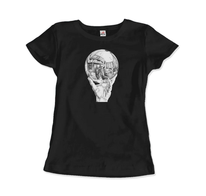 T-Shirt M.C. Escher Hand With Reflective Globe