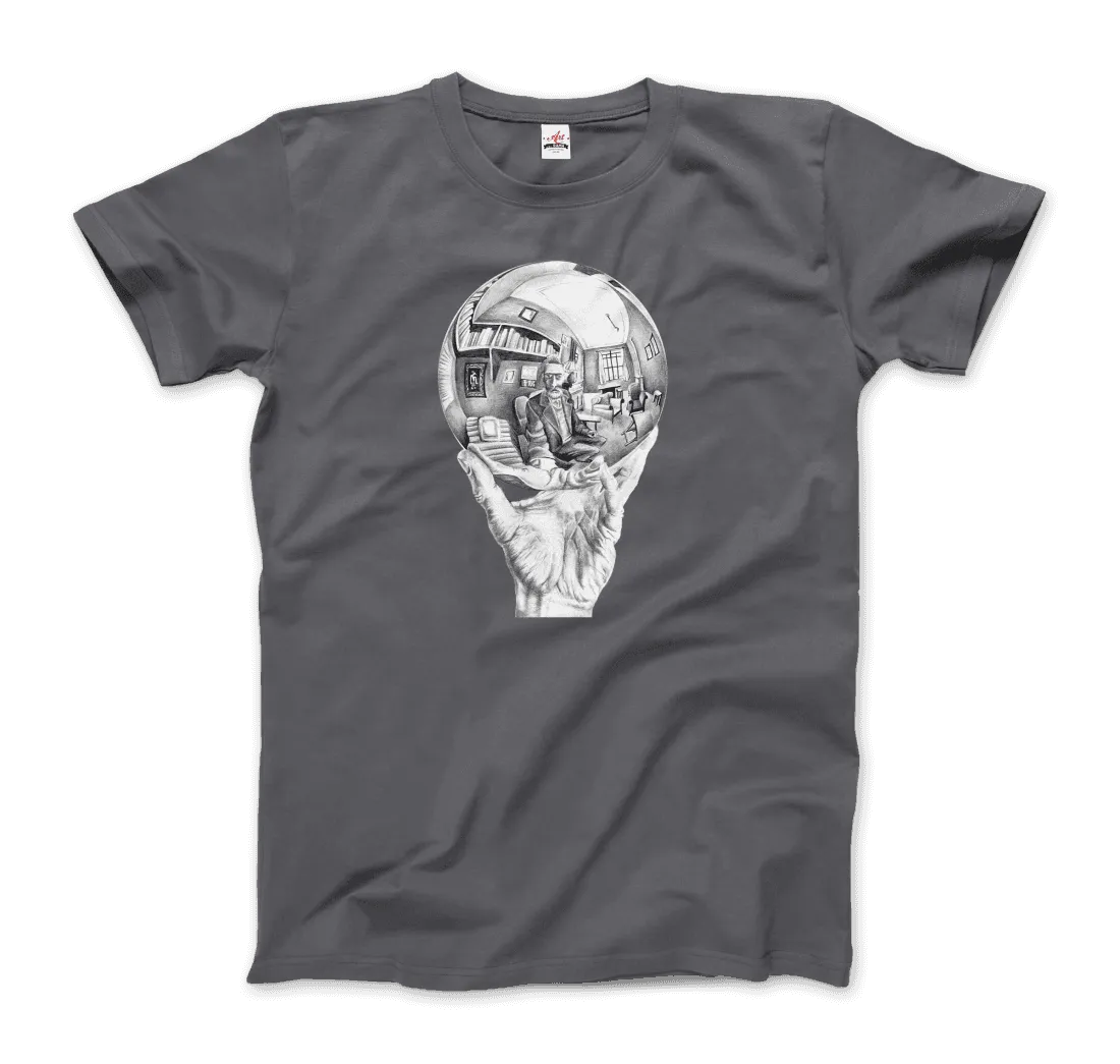 T-Shirt M.C. Escher Hand With Reflective Globe
