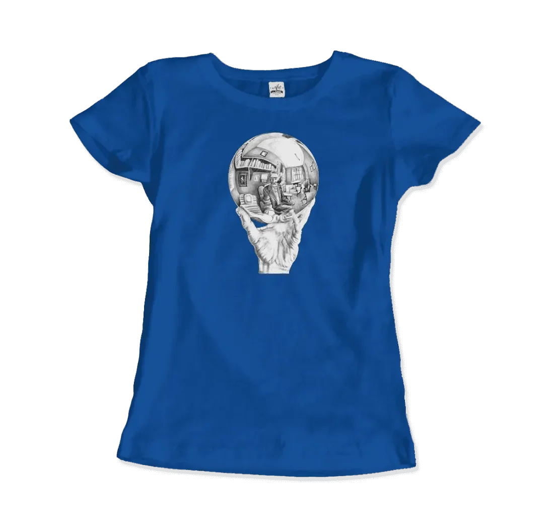 T-Shirt M.C. Escher Hand With Reflective Globe