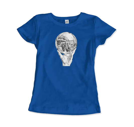 T-Shirt M.C. Escher Hand With Reflective Globe